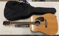 ACOUSTIC GUITAR W/SOFT CASE & ADDED ITEM