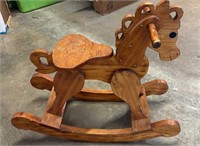 CHILDS ROCKING HORSE-SOLID WOOD