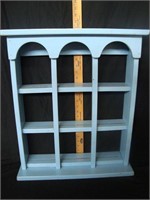 Blue Wooden Niche Nack Shelf