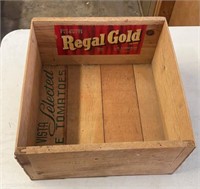 VINTAGE WOODEN CRATE YES-CHECK IT OUT