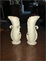 2- swan vases