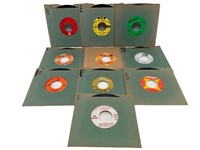10 - 1960’s Garage Rock 45 RPM Vinyl Records