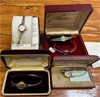 Five Vintage Womens Watches