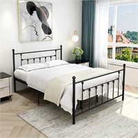 Elegant Home Products Metal Bed Platform Foundatio