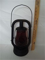 Vintage Dietz Monarch Lantern w/Red Globe