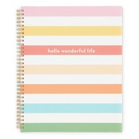 Striped Hello Wonderful Life Planner AZ18