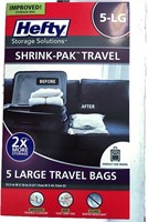 Hefty SHRINK-PAK 5 Large Travel Bags