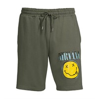 Nirvana Men MD Graphic Jogger Fleece Shorts AZ6