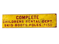 Wooden Children’s Rental Dept. - Skis - Boots-