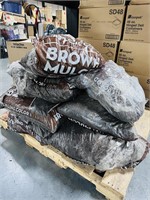 12X Bid 12 Bags of Brown Mulch B72