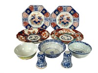 9 Asian Pieces of Ceramics