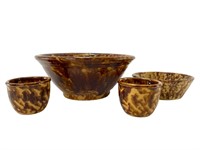 4 Bennington Pottery Bowls