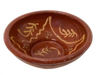 Early Red ware Pottery with Slip Decoration Bowl