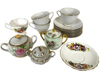 3 Chinese Cups & Saucers Plus Extras