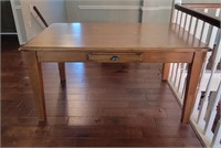 Oak Desk with 1 Drawer