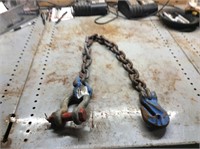 Chain with clevis and hook