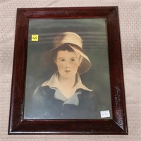 Antique Picture of Boy Wearing a Hat