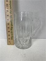 ATLANTIS CRYSTAL WATER PITCHER 9 INCHES TALL