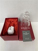 1990 WATERFORD CHRISTMAS CRYSTAL BELL WITH BOX