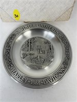 LIMITED EDITION HARLEY DAVIDSON PEWTER PLATE