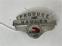 HAT BADGE PRODUCE HAULER