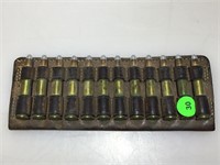 12 Rounds 30-30 Ammo in leather holder