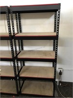 6 Ft tall metal shelving - 30x16 shelves -