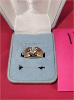 tested 14 k gold diamond ring