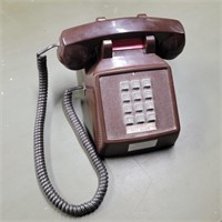 Vtg Brown Touch Tone Telephone
