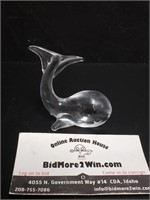 Small Glass Whale Figurine