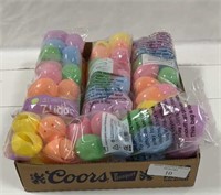 8 packs of 12 plastic Easter eggs (NEW)