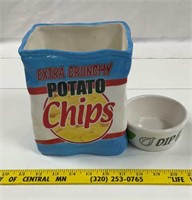 Ceramic magnetic chips & dip containers