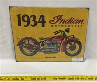 Indian motorcycle tin sign 16"x12"