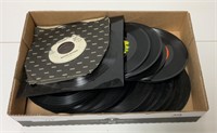 Approximately 50, 45 RPM records, various