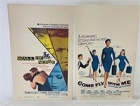 2 1960s numbered movie posters