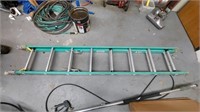 Green Fiberglass Medium Duty Work Ladder 13ft Work