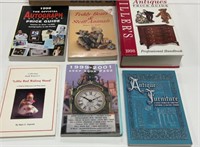 6 antiques and collectibles books