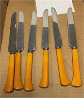 Vintage Bakelite handled knife set