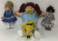 Cabbage Patch(stamped) and other dolls