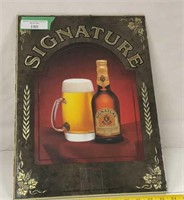 Vintage Strohs brewery signature beer mirror