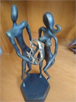 Bronze Brass Modernist Abstract Figural Sculpture