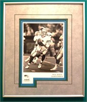 Rick Mirer Large Signed & Framed Seahawks Photo