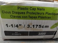 Full Case 2000 Plastic Cap Nails 1 1/4" X 3.1cm
