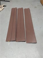 3pc 4ft Aluminum Roof Snow Guards Royal Brown