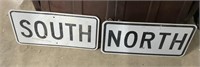 NORTH & SOUTH STREET SIGNS