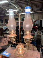 Brass Oval Fuel Lamp