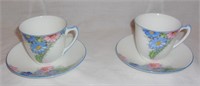 30's Shelley cups + saucers