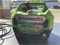 Green works electric pressure washer 1800psi