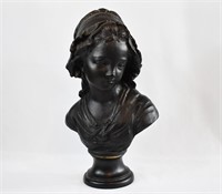 Grinam Niam Paris BUST OF FRENCH PEASANT GIRL