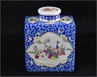 Chinese Qing Porcelain Tea Jar